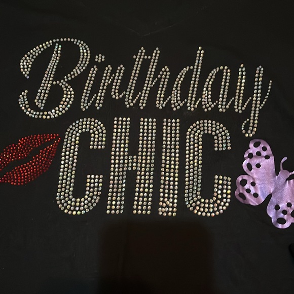 Birthday squad, rhinestone bling T-shirts five in all - Picture 5 of 5